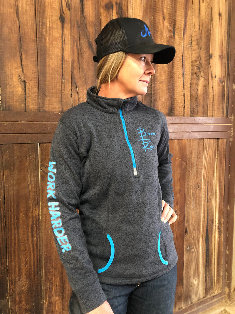 Work Harder: Fleece Quarter-Zip Pullover